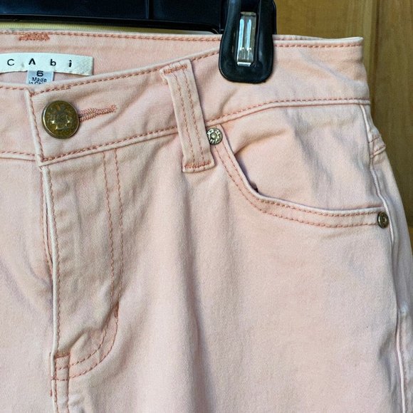 Cabi 230 Pink Nectar Curvy Skinny Jeans Size 6 - Picture 7 of 16